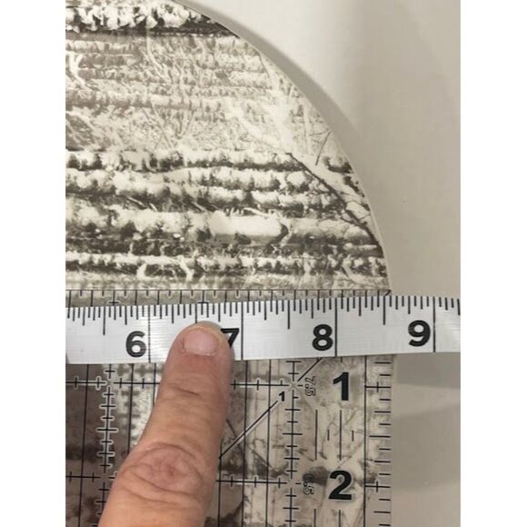 Set Of 3 Better Homes & Gardens Forest Scene 11" Dinner Plates Porcelain White & - Picture 7 of 9